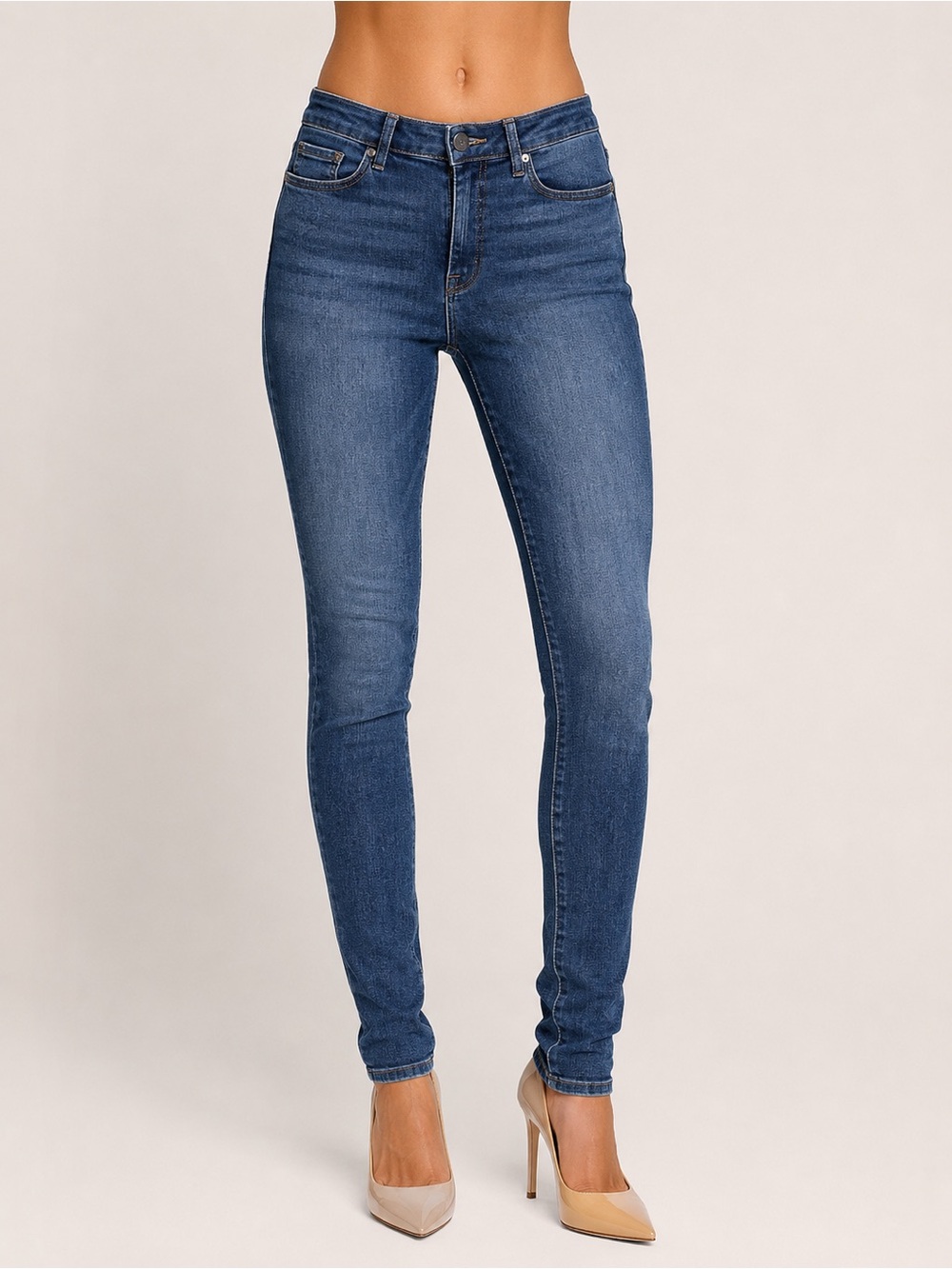 Good American Good Legs Skinny Jeans Medium-Dark Wash Size 16